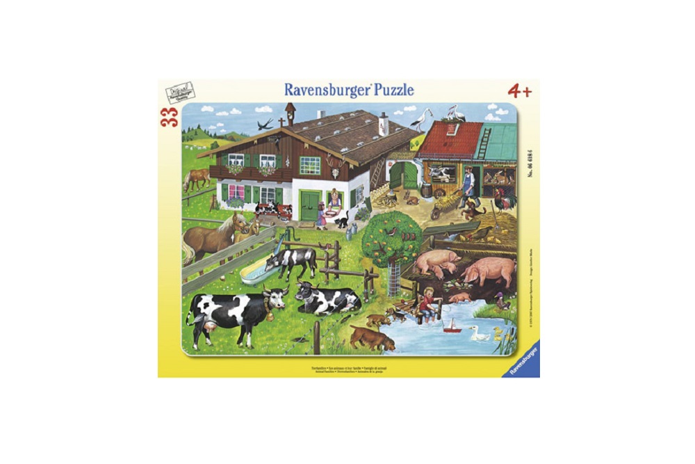 PUZZLE FAMILII DE ANIMALE, 33 PIESE