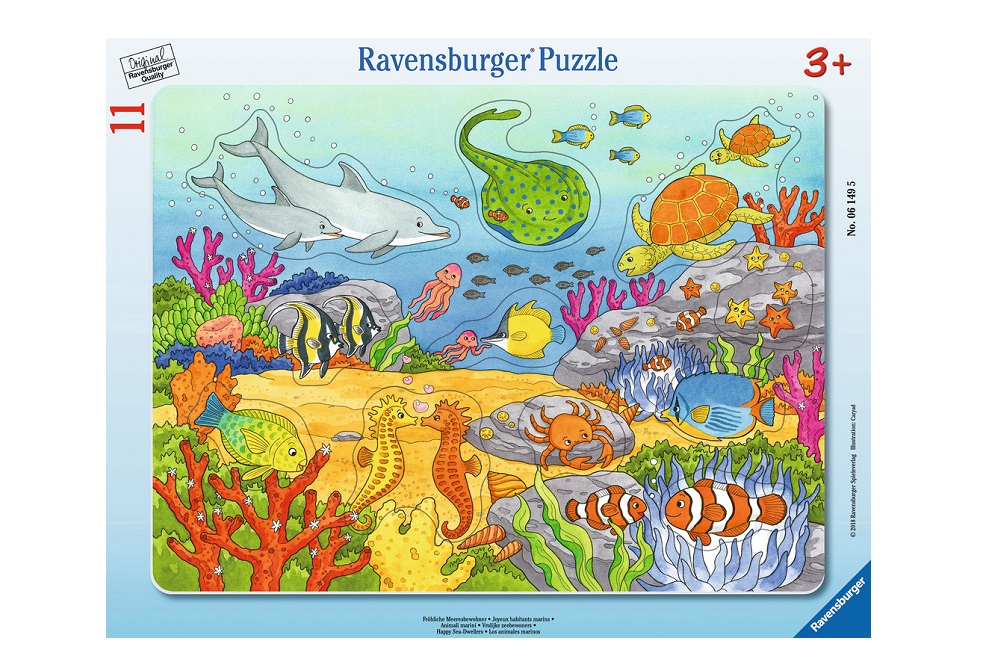 PUZZLE TIP RAMA CREATURI ALE MARII, 11 PIESE