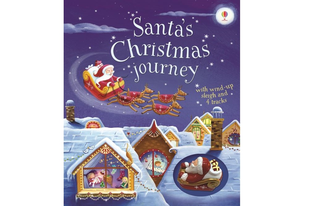 SANTA'S CHRISTMAS JOURNEY WITH WIND-UP SLEIGH