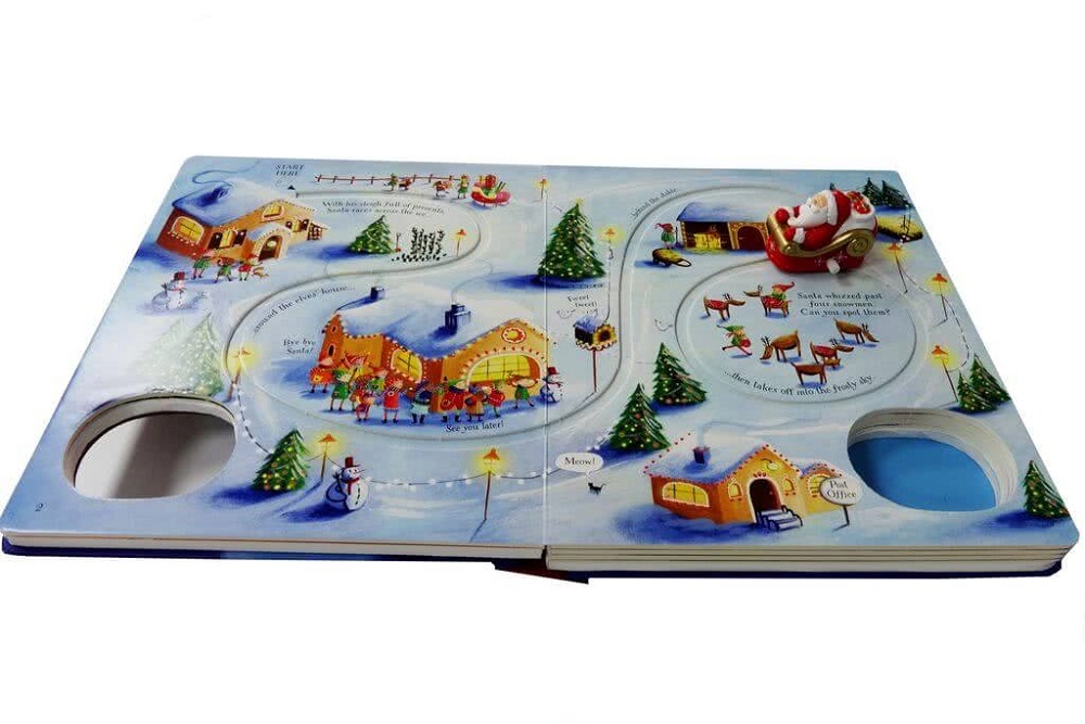 SANTA'S CHRISTMAS JOURNEY WITH WIND-UP SLEIGH