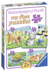 PUZZLE ANIMALE, 2/4/6/8 PIESE