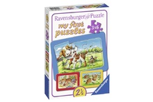 PUZZLE ANIMALUTE, 3x6 PIESE