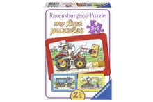 PUZZLE EXCAVATOR, TRACTOR SI BASCULANTA, 3X6 PIESE