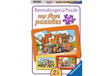 PUZZLE MASINA DE GUNOI, AMBULANTA SI CAMION DE REMORCARE, 3X6 PIESE