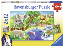 PUZZLE ZOO 2X12 PIESE